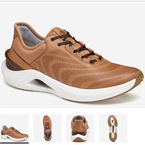 Johnston & Murphy RT1-Luxe Sneaker Men’s Size 9.5 in Tan Full Grain Leather